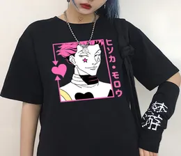 Hunter X Hunter TShirt Women Preshrunk Awesome Tshirt O Neck Short Sleeved Hisoka Morow T Shirt Anime HxH Tee Harajuku DYDHGWC25805329