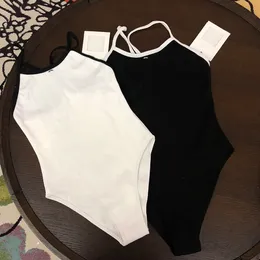 Designer baddräkt lyxbikini set badkläder baddräkt för kvinna spandex bokstav diamant set logotyp bikini fast färg svart vit tankinis