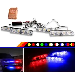 1Set DC 12Vカートラック緊急灯4x4 LEDフラッシングライトカースタイリング救急車警察ライトストロボ警告灯7842052