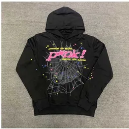 Erkek Hoodies Sweatshirts Sper Hoodie Tasarımcı Mens 555 Sper Sweatshirt Adam Külkü Young Thug 555555 Hoodies Pembe Örümcek Ceket Sweatshirt Siders