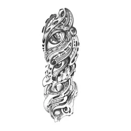 Make -up Arm Tattoo Aufkleber Skelett Totem Eternal Augenstil Set TQB Simulation