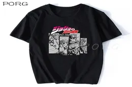 Jojos Bizarre Adventure Vintage Men Manga Tshirt Harajuku Streetwear Cotton Camisetas Hombre Vaporwave Japan Anime Shirt 2107143741192