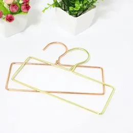 10Pcs/Lot Nordic Style Rose Gold Black Gold 3 Colors Iron Scarf Towel Hanger Clothes Rack Scarf Silk Scarf Tie Bra Organizer 240118