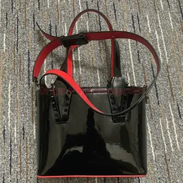 Luxury Messenger Bag Women Top cabata designer handbags totes composite Shoulder genuine leather purse Shopping bag Small size red bottoms bag