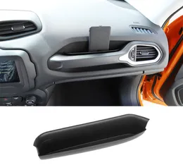 Черный автомобильный подлокотник с ручкой, ящик для хранения, сетка для хранения для Jeep Renegade 2015, аксессуары для интерьера из АБС-пластика2886084