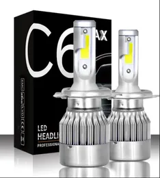 C6 Max bilens strålkastare LED -bilbelysningar Hilo Beam Auto Headlamp H1 H3 H4 H7 H11 H13 9005 9006 9007 Styling Lights7887831