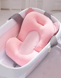 Portátil chuveiro do bebê banheira almofada dobrável macio travesseiro antiderrapante tapete de banheira recém-nascido segurança banho flutuante almofada reclinável mat14853739