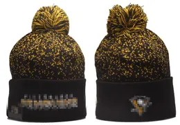 PENGUIN Beanie PITTSBURGH Cappelli lavorati a maglia Squadre sportive Baseball Calcio Basket Berretti Berretti Donna Uomo Pom Moda Inverno Top Caps Sport Cappelli a maglia a