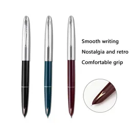 329 Fountain Pen F 0,5 mm NIB Stationery Office School Writing Rostfritt stål Ink Roller Fountain Pen Mark Ink Pen 240119