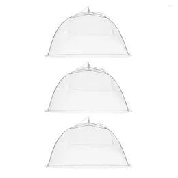 Conjuntos de louça 3 Pcs Malha Dobrável Vegetal Capa Protetor de Cozinha Dobrável Cozinha Net Prato Ao Ar Livre Capas para Tenda Exterior