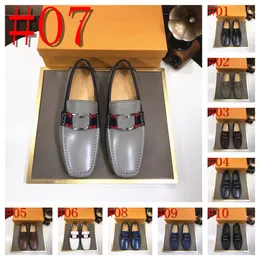 40 Style Hot High Quality Business Casual Leather Shoes For Men Fashion Men's Formal Shoes Office Men Designer Dress Shoes Breattable Male Oxford Shoes Storlek 38-46