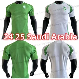 24 25 Arábia Saudita Jersey de futebol FIRAS SALEM SALEH SULTAN BAHEBRI HASSAN ASIRI MUWALLAD ABED KANNO Seleção nacional Home Away Camisa de futebol maillot de foot kits