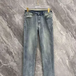 Högkvalitativa män jeans designer jeans män kvinnor mode tung metall triangel logotyp grafiska byxor avslappnad lös tvättade stora storlekar raka byxor