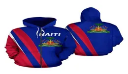 2022 Haiti Caribbean Sea 3D Bluza Bluza Bluza Męt mężczyzn Kobiety z Hoodies College Ubrania Topy Obiter Zapip Płaszcz WT015227700