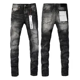 Jeans roxos de designer mass para homens calças de jeans moda feminina tendências de marca roxa de bicicleta preta angustiada Motocicleta Slim Fit Motorcycle 451