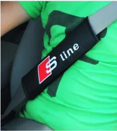 2 Teile/para Auto Sicherheitsgurt Abdeckung S line RS Logo Soft Strap Schutzabdeckung für A3 A4 A5 A6 Q3 Q5 Q7 Auto Styling5155746