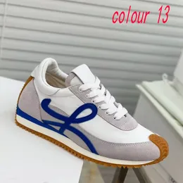 Män designer sko casual skor nya kvinnor skor läder snörning sneaker lady plattform springa tränare tjocka suled kvinna gym sneakers stor storlek 34-45 med box dz