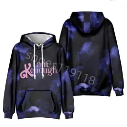 Kenough hoodie mens tie färgämne regnbåge grafiska hoodies im kenough hoodie barbie jag är kenough pullover tröjor lösa huva kläder jag är kenough hoodie