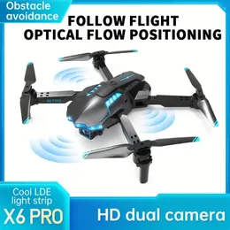 X6Pro-Drohne, hochauflösende Luftaufnahmen, Positionierung des optischen Flusses, Hindernisvermeidung mit zwei Kameras, Höhenbestimmung, ferngesteuertes Flugzeug