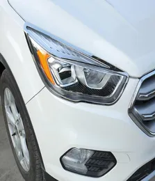 Высокое качество ABS хромированная декоративная рамка для передних фар автомобиля, декоративная рамка для задних фонарей для Ford escapekuga 201320185226823