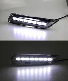 1 زوج DRL 2011 2012 2013 LAMTING RUNGH LAMP FOG LAMP COVER HELD -Daylight Carstyling لـ Honda Crosstour2197133