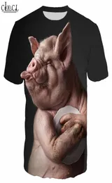 야생 멧돼지 사냥 인쇄 인쇄 T 셔츠 남성 여성 3D 프린트 애완 동물 돼지 짧은 소매 스웨트 셔츠 패션 동물 돼지하라 주쿠 Tops2615897