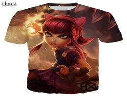 2020 nuevo estilo juego League of Legends camiseta hombres mujeres estampado 3D Annie Jinx Hero piel manga corta moda Tops8130965