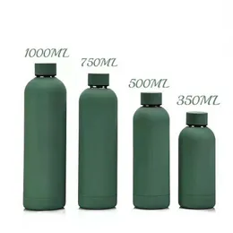 Stainless Steel Vacuum Insulated Water Bottle Double Walled Cola Shape Thermos 24 Hours Cold - 12 Hours Hot Reusable Metal Water Bottle Leak-Proof Sports Flask