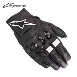 Aagv Gloves Agv Motorcycle Riding Carbon Fiber Cowhide Gloves Equipped with Anti Drop Water Resistant and Wear-resistant Racing Car All Year Round 5um9