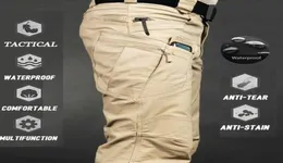 Mens Waterproof Cargo Pants Elastic Multiple Pocket Male Trousers Outdoor Joggers Pant Plus Size Tactical Pants Men3565587