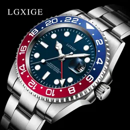 Outros LGXIGE masculino 904l aço inoxidável automático anel cerâmico mecânico de alta qualidade à prova d'água 40mm-RLX YQ240122