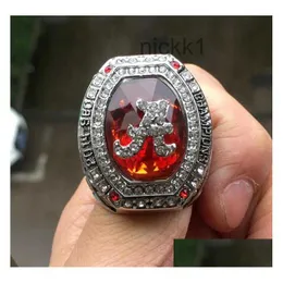 Cluster Rings Nyaste Alabama 2014 Roll Tide National College Football Championship Ring Souvenir Men Fan Gift Wholesale Drop Deli Dhuk4 333S