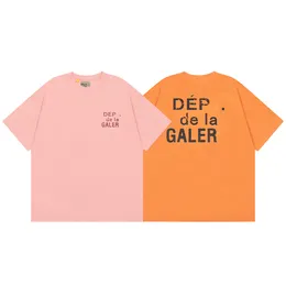 Kadın T-Shirt Tasarımcı Gömlek Y2K Çift Yaz Yuvarlak Boyun Kısa Kollu Mektup Baskı Moda Günlük