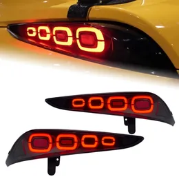 Светодиодный задний фонарь автомобиля для Toyota Supra, задние фонари 20 19-2023, задний противотуманный фонарь, динамический указатель поворота, стоп-сигнал заднего хода