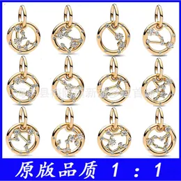 designer charm pandoras bracelet charm Pan Jiazhu's New Color Twelve Constellations Series Sagittarius Pendant Diy Jewelry Accessories