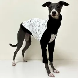 Hondenkleding Italiaanse windhondkleding Shirt Ademend bedrukt katoen Whippet Lente Herfst