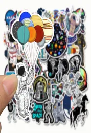 50 PCS Mixed Car Stickers Space Astronaut Universe For Laptop Skateboard Pad Bicycle Motorcycle PS4 Phone Luggage Decal Pvc guitar1431764