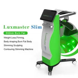 Laser smeraldo 10D 532nm luce verde Sistema di dimagrimento del corpo del laser Rimozione del grasso Riduzione della cellulite Attrezzatura per il rafforzamento della pelle Uso del salone di bellezza