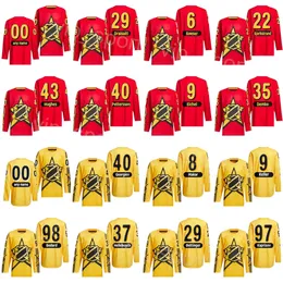 Crianças Mulher Homem 2024 Hóquei All-Star 28 Elias Lindholm Jersey 40 Georgiev 8 Cale Makar 29 Nathan MacKinnon 6 Brock Boeser 98 Connor Bedard Frank Vatrano Clayton Keller