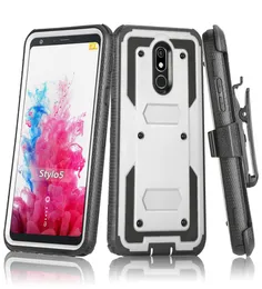 Phone Cases For T Mobile Revvl 5G Rugged Shell Holster Protector With kickstand Defender Heavy Duty Cover6371143