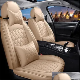 أغطية مقعد السيارة ERS LEATHER ER لـ E39 E60 5 Series F11 G30 G31 E61 F07 F10 F18 G38 Touring Touring Drop Automobiles Moto Dhulp