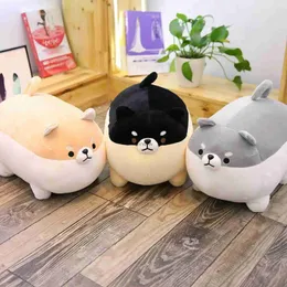 Pluszowe lalki Shiba inu nadziewana zabawka zwierzęta śliczna anime corgi akita pies pluszowa poduszka kawaii Plushie na łóżko i sofa krzesło brązowe okrągłe ciało