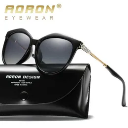 Sonnenbrille AORON Luxus Polarisierte Damen Sonnenbrille Mode Runde Sonnenbrille klassisches Design Katzenauge UV400 Sonnenbrille YQ240120