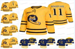 Quinnipiac Bobcats College Hockey Trikot Ty Smilanic Michael Garteig Eric Hartzell Yaniv Perets Brogan Rafferty Zach Metsa Bryan Leitch Ethan de Jong7294499