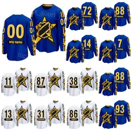 Stitched Hockey 2024 All-Star 87 Sidney Crosby Jersey 86 Nikita Kucherov 16 Mitch Marner 34 Auston Matthews 88 William Nylander 44 Morgan Rielle 43 Tom Wilson Team
