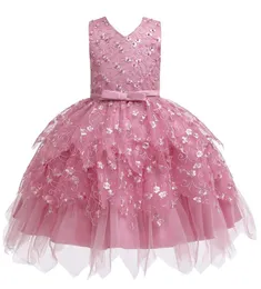 Mädchen Kleider Unregelmäßige Sommer Baby Hundert Tage Geburtstag Kleid Prinzessin Pompöse Bowknot Party Kleider Gaze Kostüm Boutique C3037611
