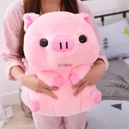 Peluş bebekler yumuşak kawaii aşk pembe domuz peluş yastık doldurulmuş süper sevimli yuvarlak domuz yüksek kaliteli bebek hediyesi çocuklar için