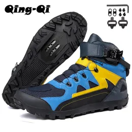 Skodon QQJCS1989 Mens Mtb Shoes Breattable Cycling Shoes With SPD Cleat Mountain Grus Road Bike Sneakers för Winter Tenis Masculino