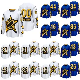 2024 All-Star Hockey 88 David Pastrnak Trikot 1 Jeremy Swayman 26 Rasmus Dahlin 20 Sebastian Aho 38 Boone Jenner 93 Alex DeBrincat 72 Sergei Bobrovsky Benutzerdefinierter Name