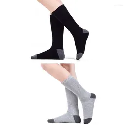Mulheres meias unisex inverno térmico quente elétrico aquecido com recarregável 37jb